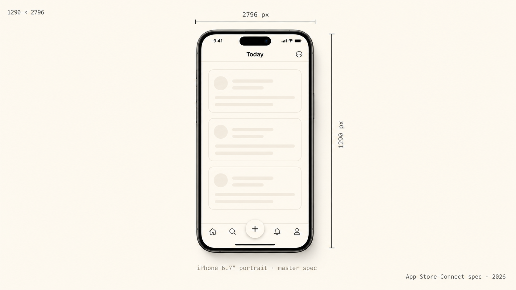 App Store screenshot sizes 2026 — the only spec that matters
